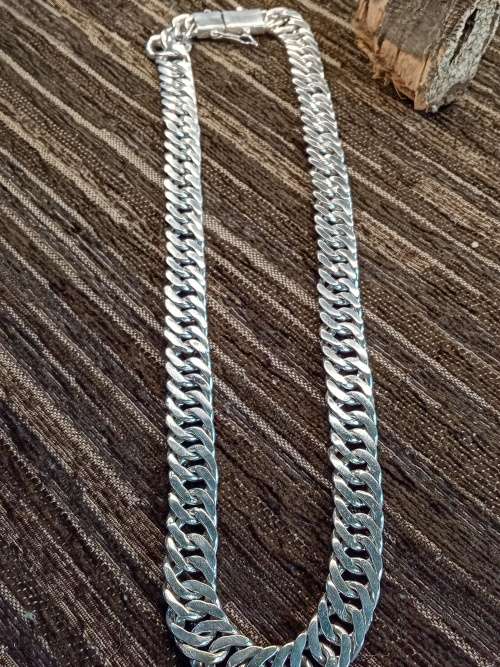 Sterling silver mens chain 14mm wide 600mm long 154 grams