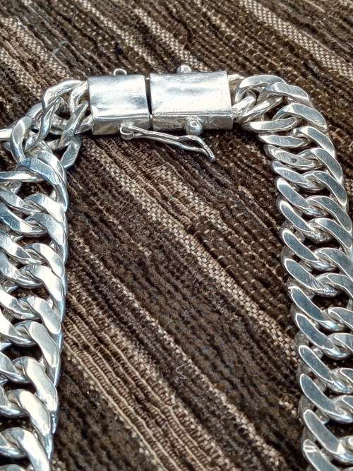 Sterling silver mens chain 14mm wide 600mm long 154 grams