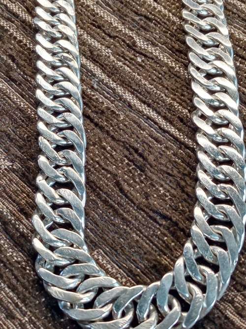 Sterling silver mens chain 14mm wide 600mm long 154 grams