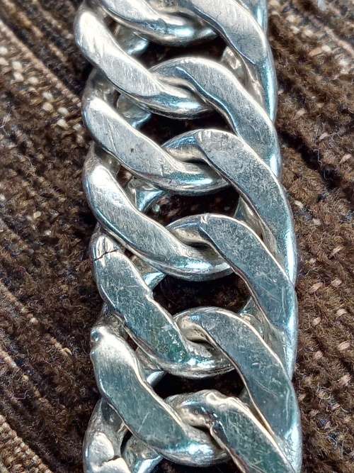 Sterling silver mens chain 14mm wide 600mm long 154 grams