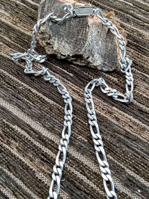 Sterling silver chain 600mm long 6mm width
