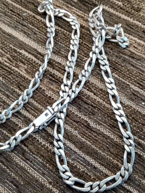 Sterling silver chain 600mm long 6mm width