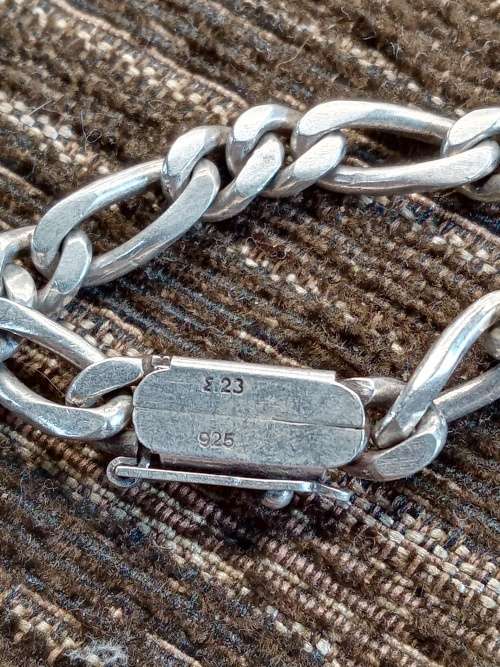 Sterling silver chain 600mm long 6mm width