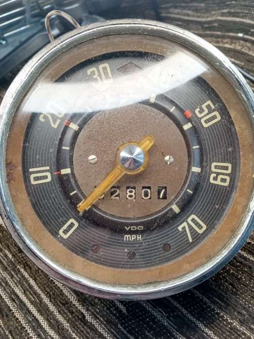 1950`s volkswagen oval beetle speedometer