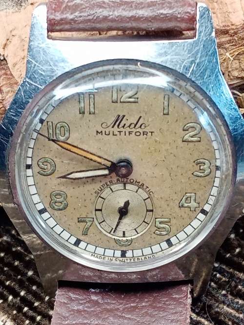 Mido Multifort wrist watch bumper movement WORKING