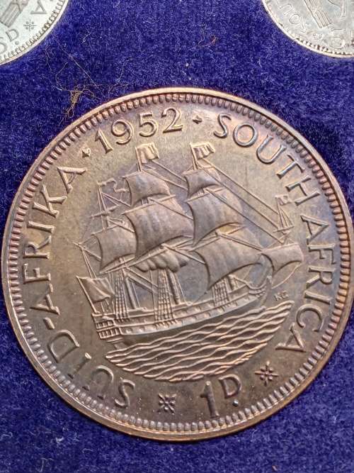 1952 South Africa Proof set NO GOLD