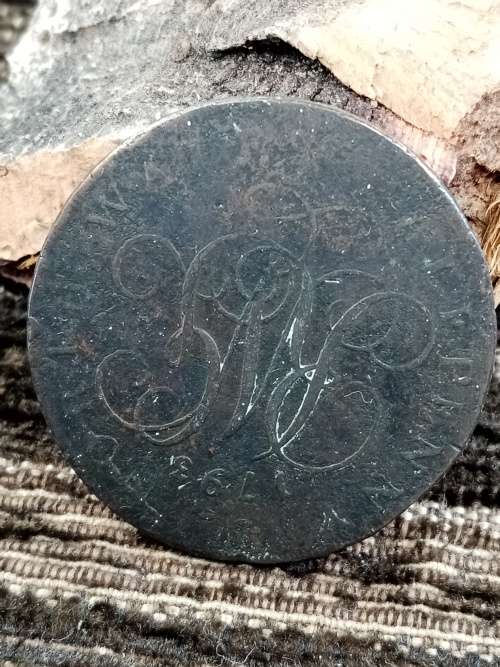 British token North Wales 1/2 D 1793