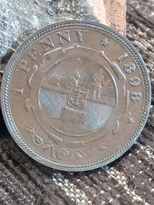 1898 ZAR 1 Penny very good and brilliant condition