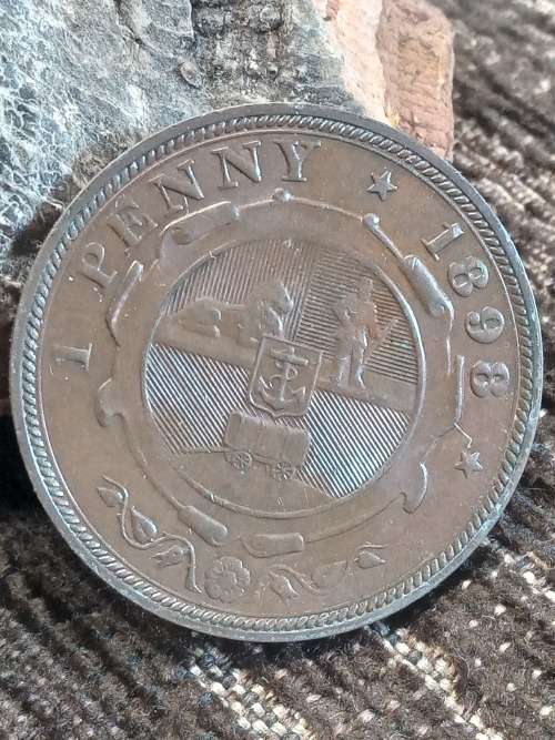 1898 ZAR 1 Penny very good and brilliant condition