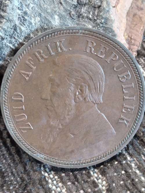 1898 ZAR 1 Penny very good and brilliant condition