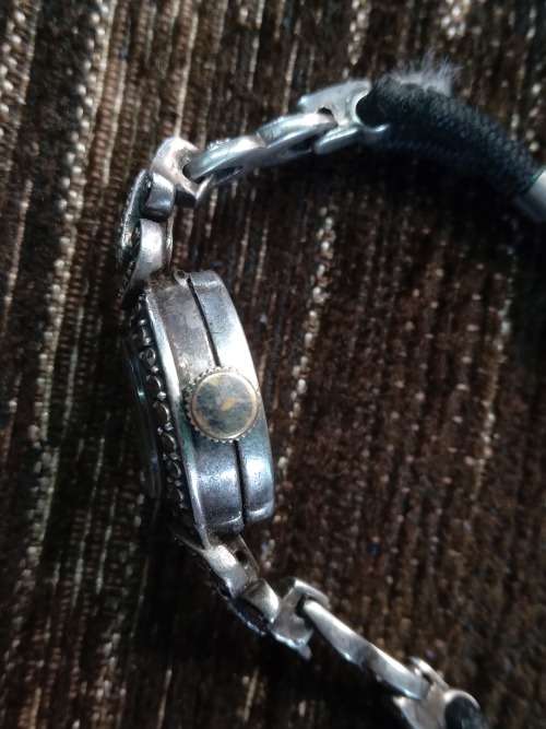 Sterling Silver and Marasite antique ladies watch