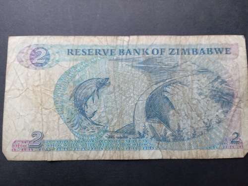 Reserve bank of Zimbabwe Two Dollars 1994