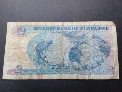 Reserve bank of Zimbabwe Two Dollars 1983