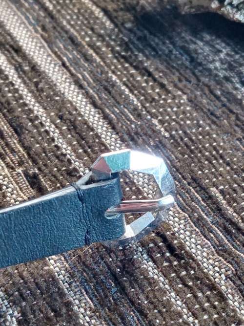 Sbravoski leather bracelet with blackstone