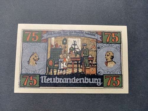 War notes 75 pfennig 1921