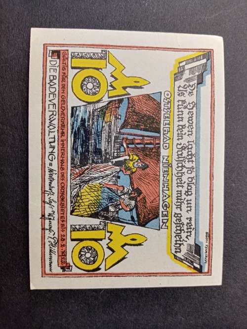 War notes 10 pfennig 1922