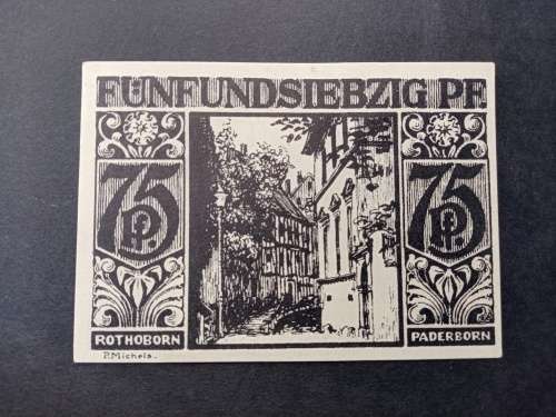 War notes 75 pfennige 1921