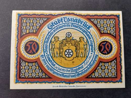 War note 50 pfennig
