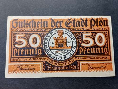 War note 50 pfennig 1921