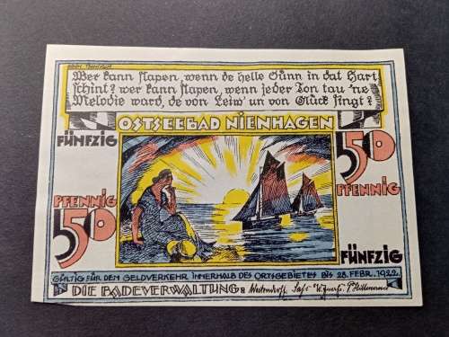 War note 50 pfennig 1922