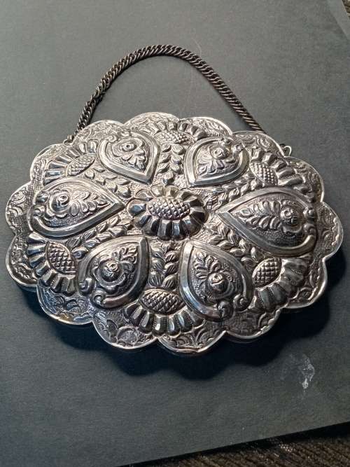 Antique silver mirror scanned 90% silver