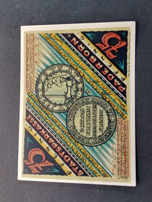 War notes 75 pfennig 1921