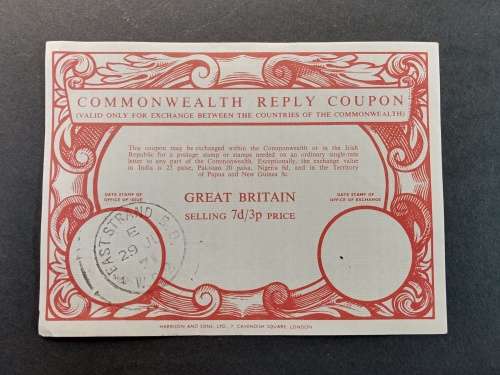 Commonwealth reply coupon