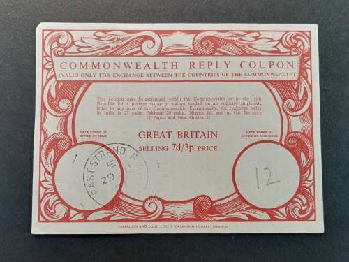 Commonwealth reply coupon