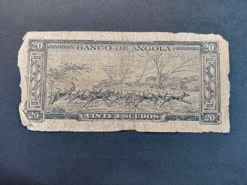 Banco De Angola 20 Vinte Escudos