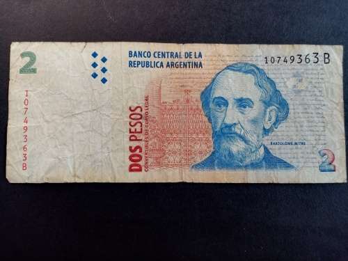 Banco Central De La Republica Argetina 2 Dos Pesos