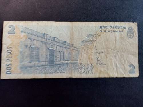 Banco Central De La Republica Argetina 2 Dos Pesos