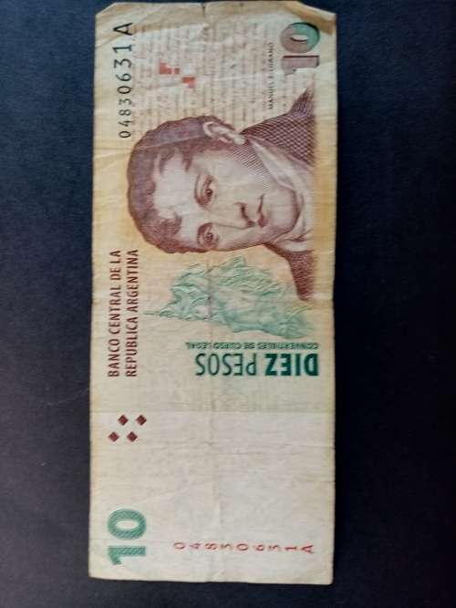 Banco Central De La Republica Argetina 10 Diez Pesos