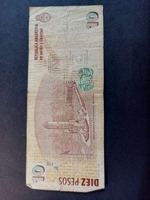 Banco Central De La Republica Argetina 10 Diez Pesos