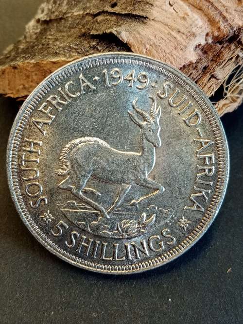 South Africa 1949 5 shillings