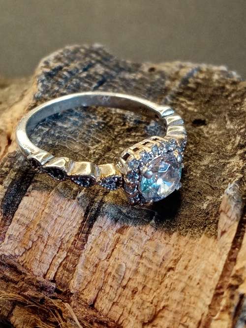 Sterling silver ring Size I.5