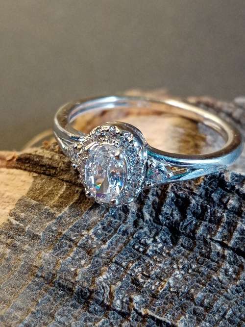 Sterling silver Size P