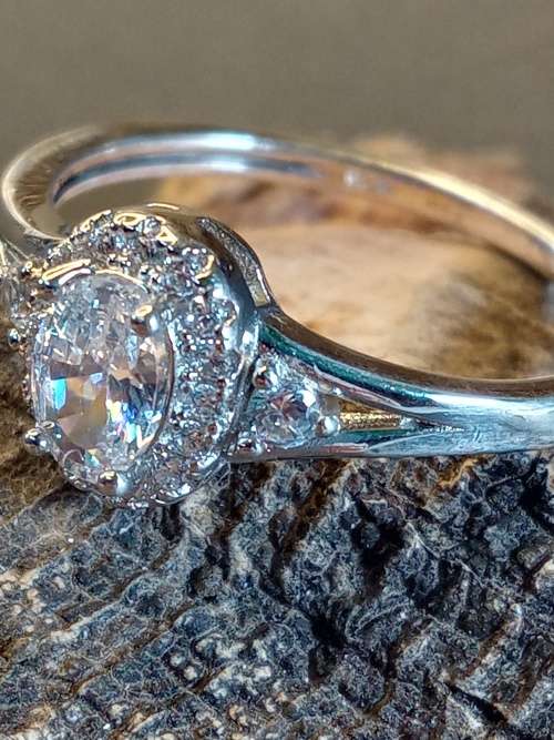Sterling silver Size P