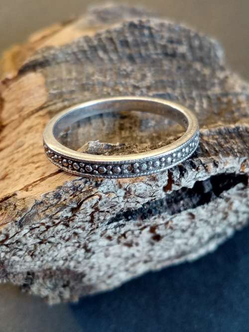 Sterling silver ring Size O.5