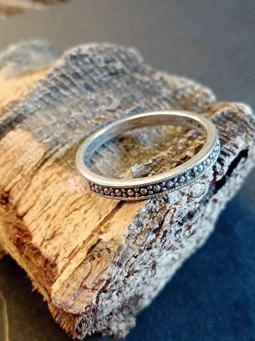 Sterling silver ring Size O.5