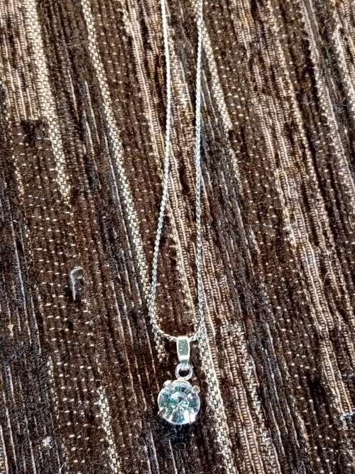 Sterling silver Necklace with pendant 48.5cm
