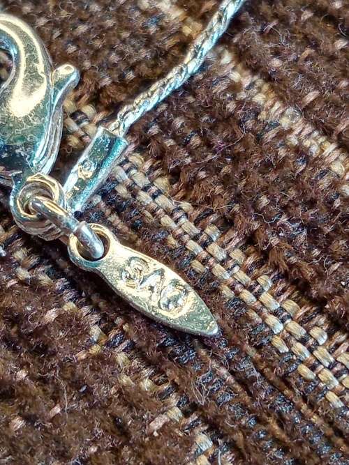 Sterling silver Necklace with pendant 48.5cm