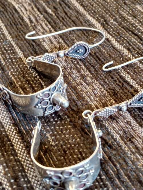 German silver earrings