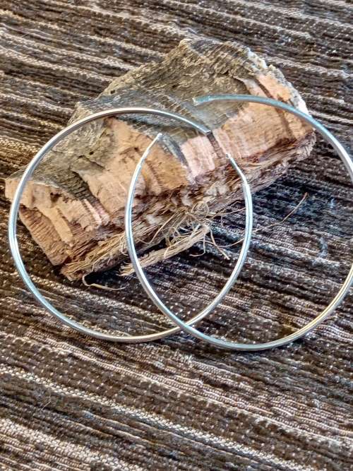 Hoop earrings 55mm inside diameter