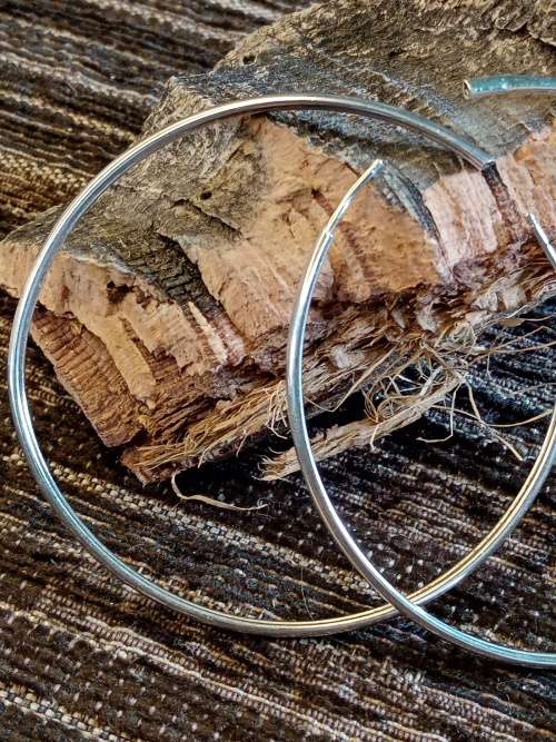 Hoop earrings 55mm inside diameter
