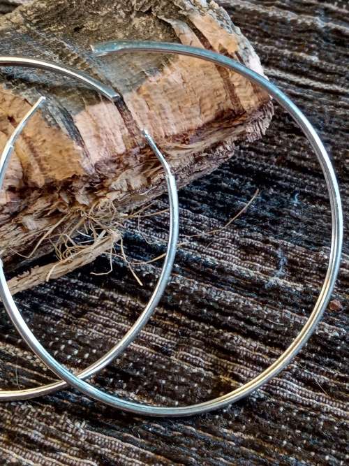 Hoop earrings 55mm inside diameter