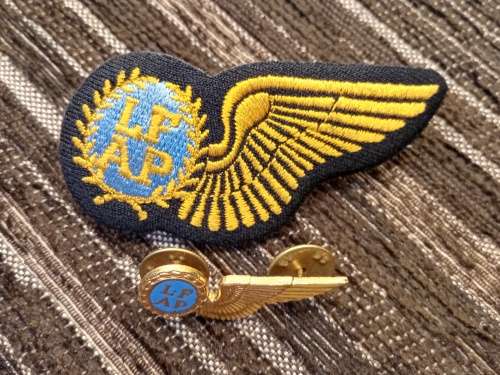 LFAP Airforce halfwing gold cloth and metal