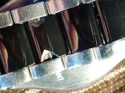 Swatch chronograph wrist watch 39mm ex crown WORKING