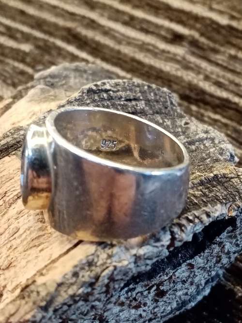 Sterling silver ring size M.5