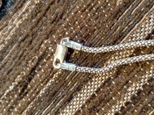 Sterling silver neclace with moonstone pendant