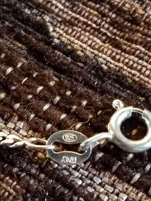 Extra long neck chain sterling silver with R1 coin pendant 90cm long